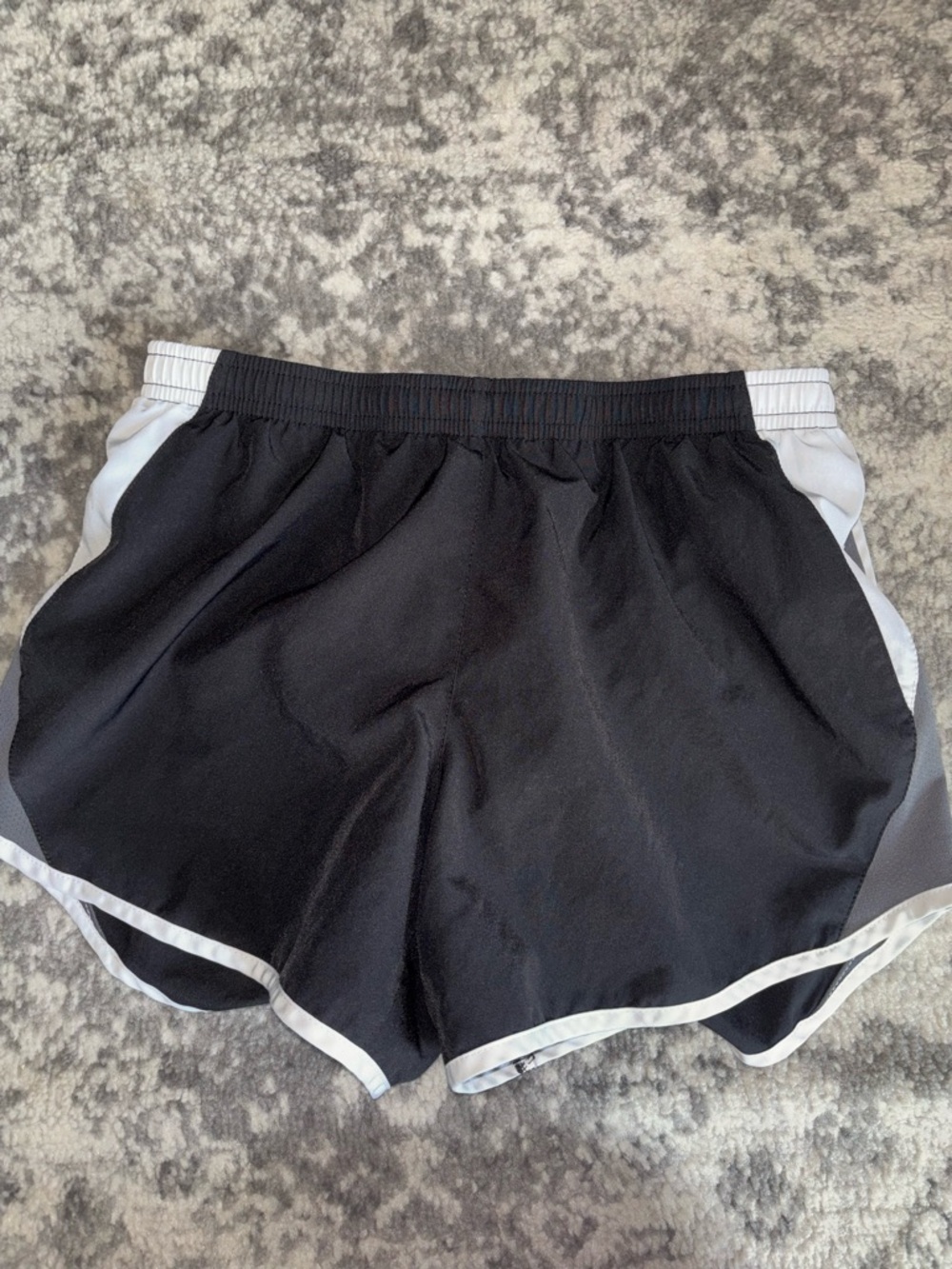 Nike XS Black Athletic Shorts with White Trim
